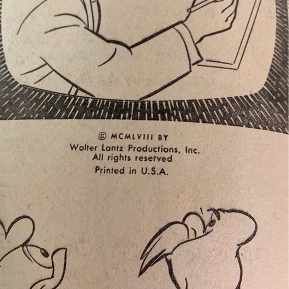 Vintage 1958 Walter Lantz
Woody Woodpecker 
Easy Way to Draw
Paperback #1416 - Picture 2 of 8